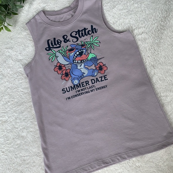 Disney Stitch Gray Tank Top 6/7 EUC Lilo & Stitch Small - Picture 8 of 8
